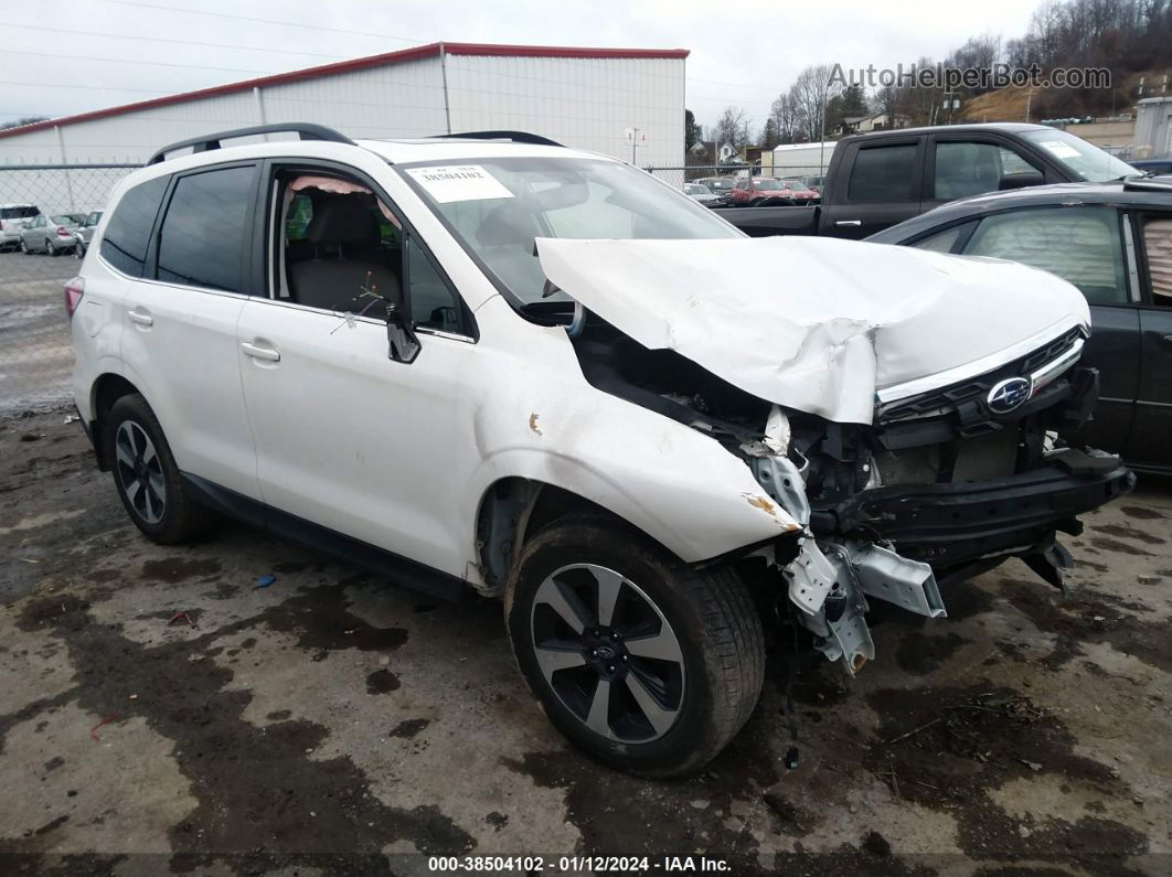 2018 Subaru Forester 2.5i Limited White vin: JF2SJARC1JH509155