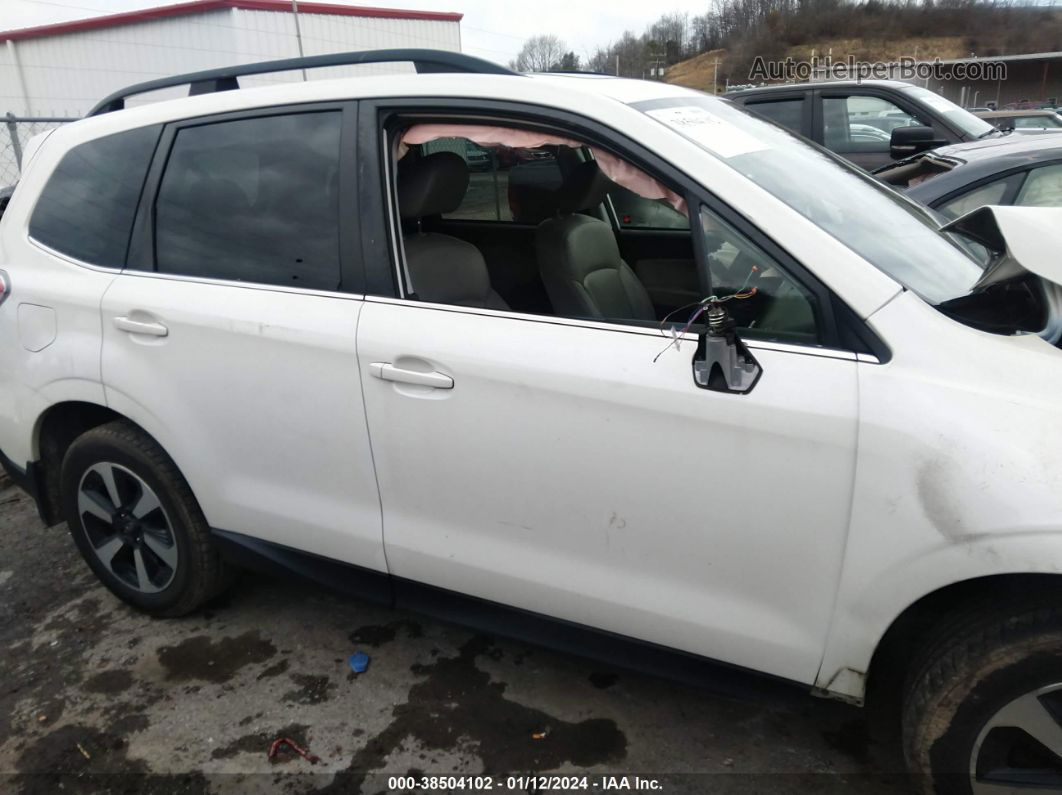 2018 Subaru Forester 2.5i Limited White vin: JF2SJARC1JH509155