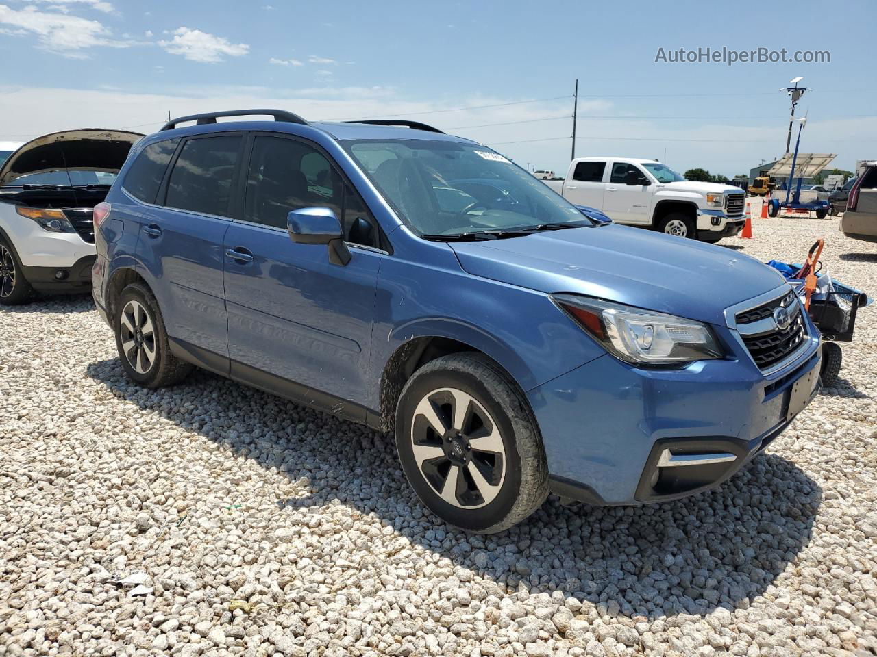 2018 Subaru Forester 2.5i Limited Blue vin: JF2SJARC1JH544908