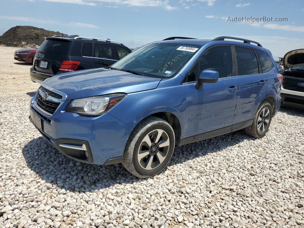 2018 Subaru Forester 2.5i Limited Blue vin: JF2SJARC1JH544908