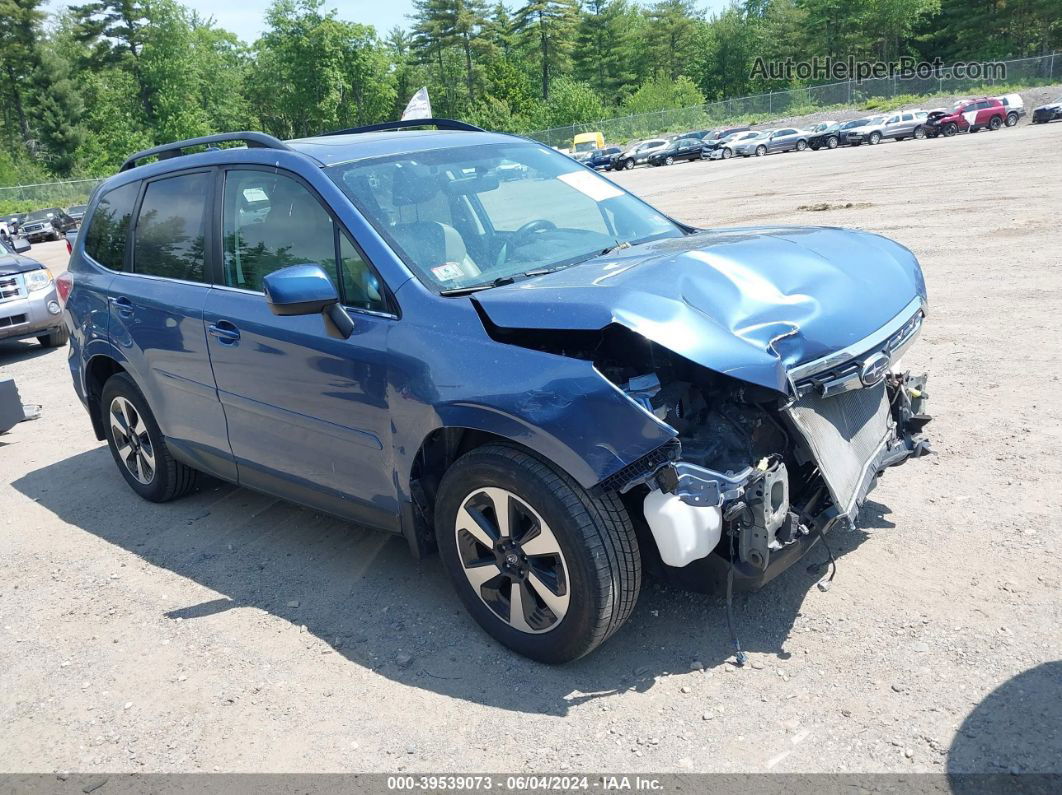 2017 Subaru Forester 2.5i Limited Blue vin: JF2SJARC2HH430782