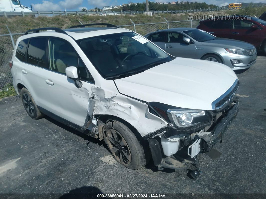 2018 Subaru Forester 2.5i Limited White vin: JF2SJARC3JH573536