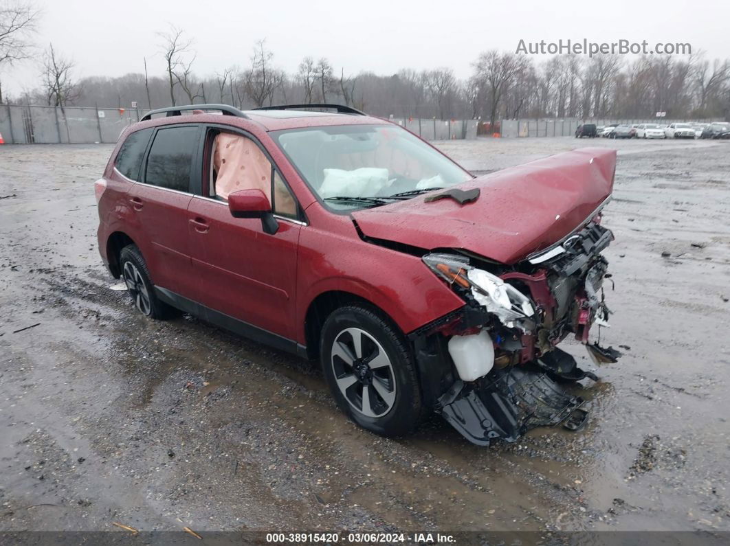 2017 Subaru Forester 2.5i Limited Красный vin: JF2SJARC4HH547828