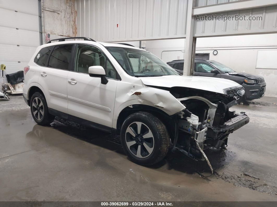 2018 Subaru Forester 2.5i Limited White vin: JF2SJARC4JH580818