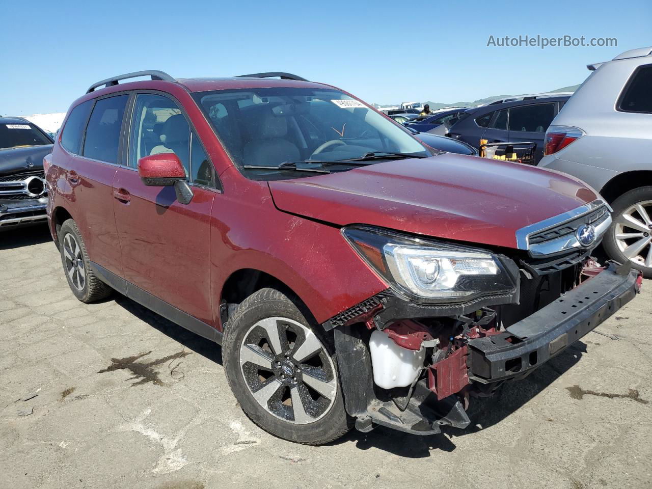 2017 Subaru Forester 2.5i Limited Красный vin: JF2SJARC5HH465753