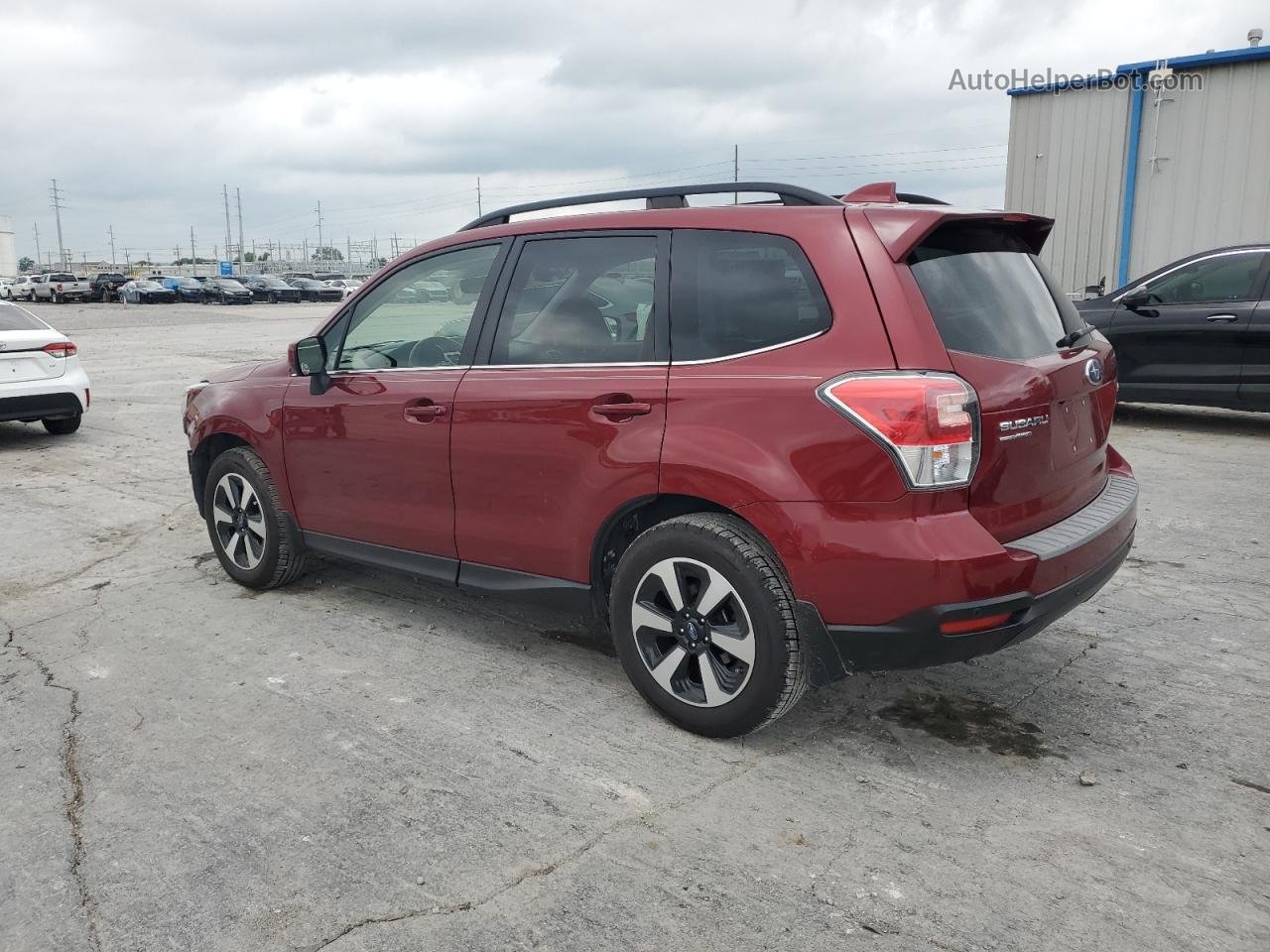 2018 Subaru Forester 2.5i Limited Burgundy vin: JF2SJARC5JH443340