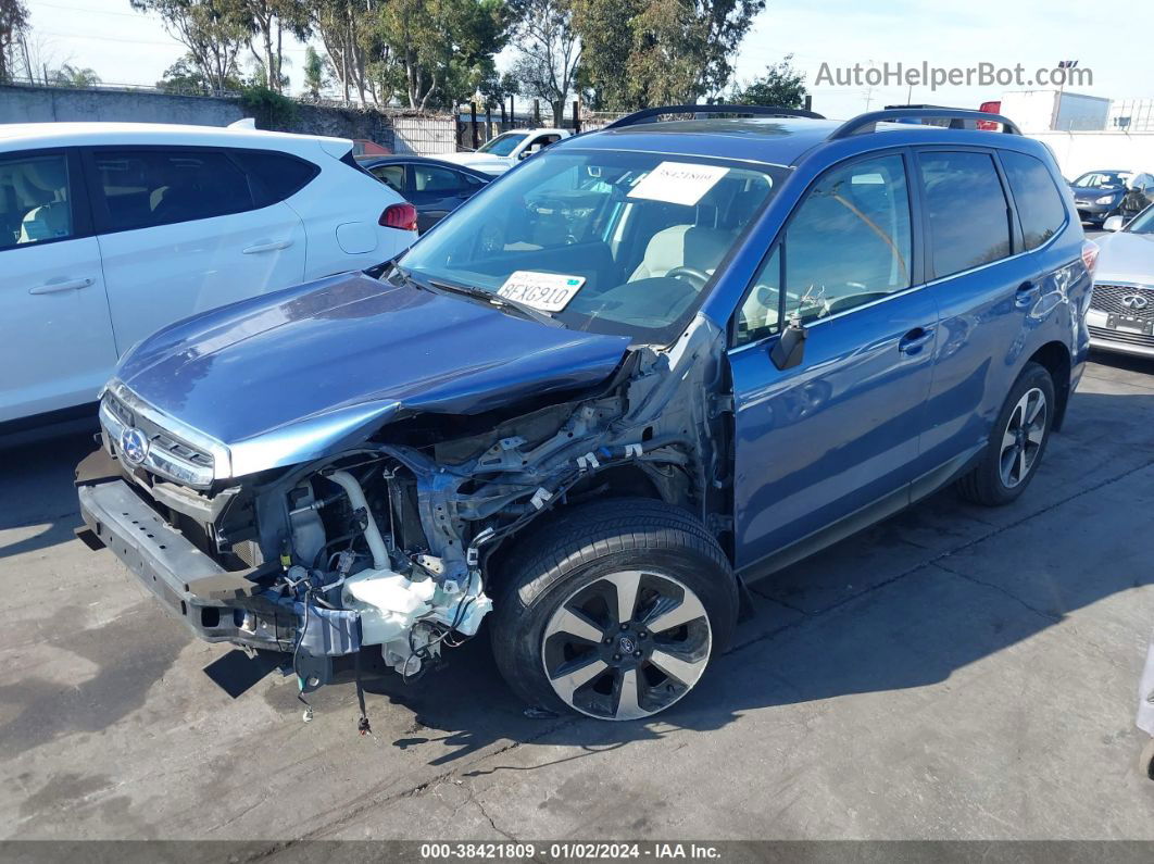 2018 Subaru Forester 2.5i Limited Blue vin: JF2SJARC6JH609834