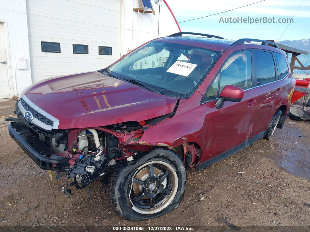 2017 Subaru Forester 2.5i Limited Red vin: JF2SJARC8HH424050