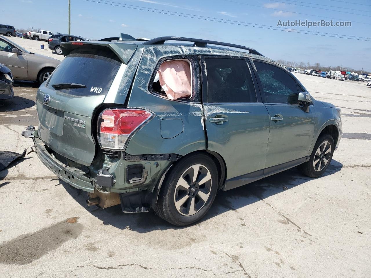2017 Subaru Forester 2.5i Limited Turquoise vin: JF2SJARCXHH538728