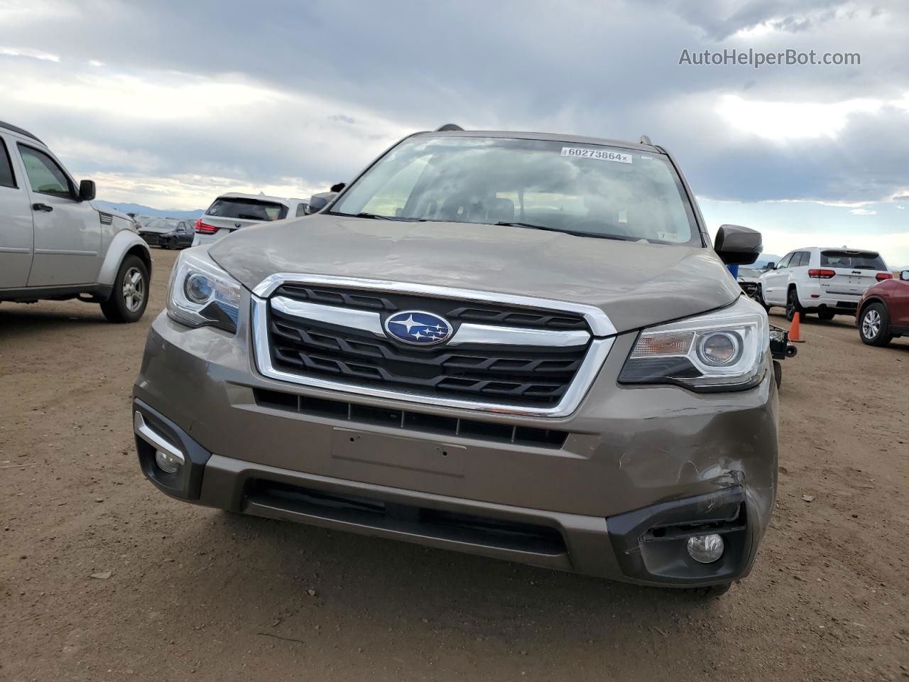 2017 Subaru Forester 2.5i Touring Brown vin: JF2SJATC1HH433410