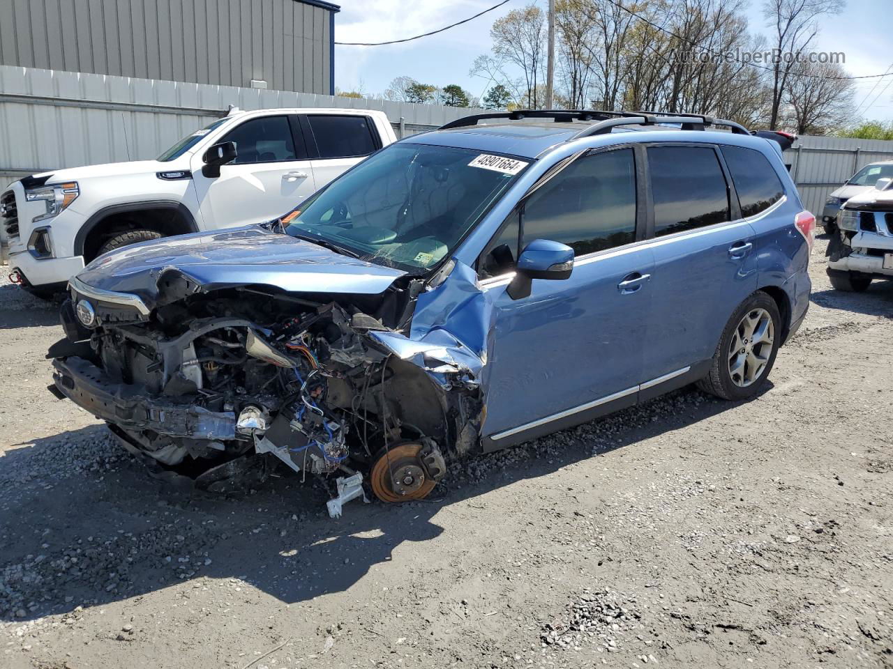 2016 Subaru Forester 2.5i Touring Синий vin: JF2SJAVC0GH558703