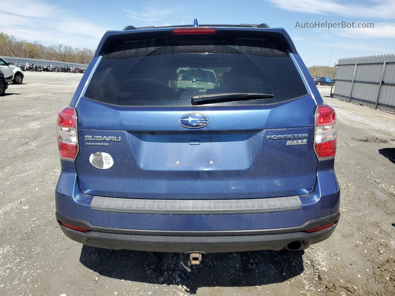 2016 Subaru Forester 2.5i Touring Blue vin: JF2SJAVC0GH558703