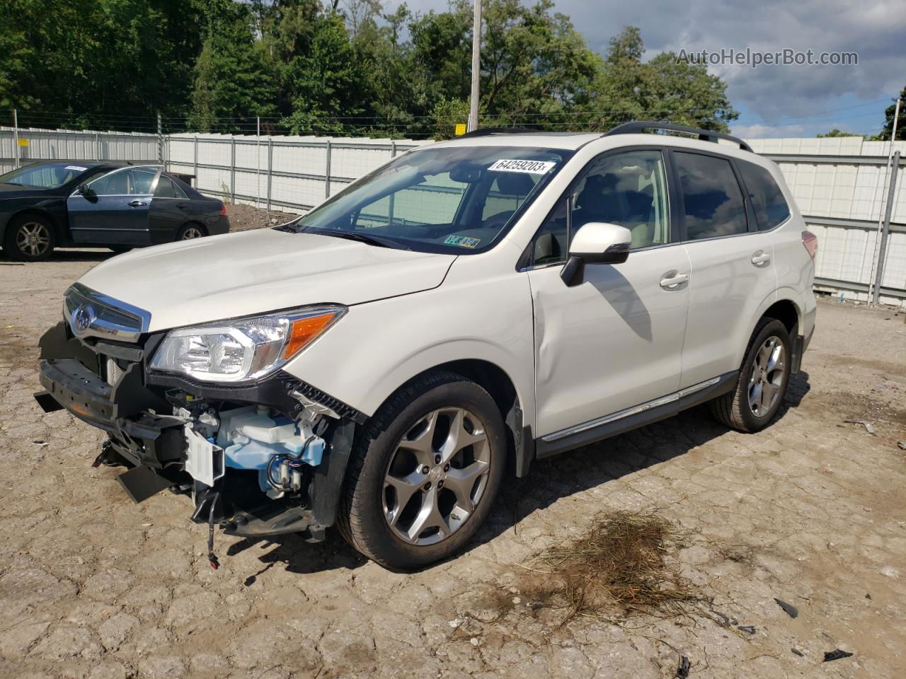 2016 Subaru Forester 2.5i Touring White vin: JF2SJAVC5GH541170