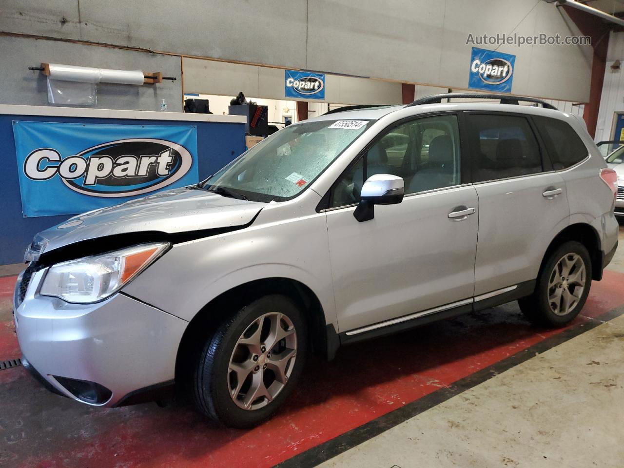 2016 Subaru Forester 2.5i Touring Silver vin: JF2SJAVC8GH496256