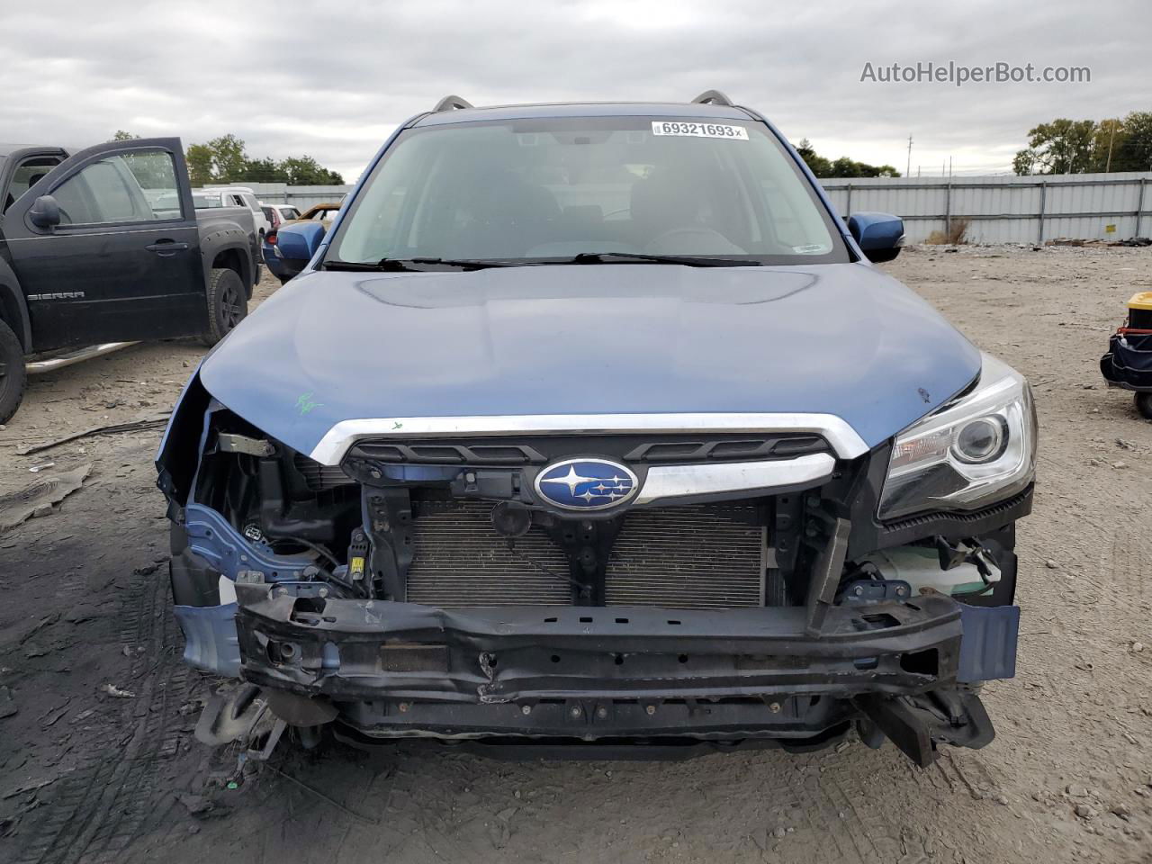 2018 Subaru Forester 2.5i Touring Blue vin: JF2SJAWC0JH411237