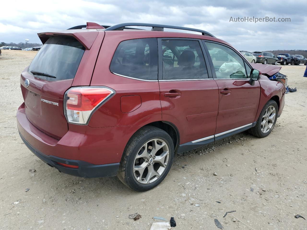 2018 Subaru Forester 2.5i Touring Burgundy vin: JF2SJAWC0JH422738