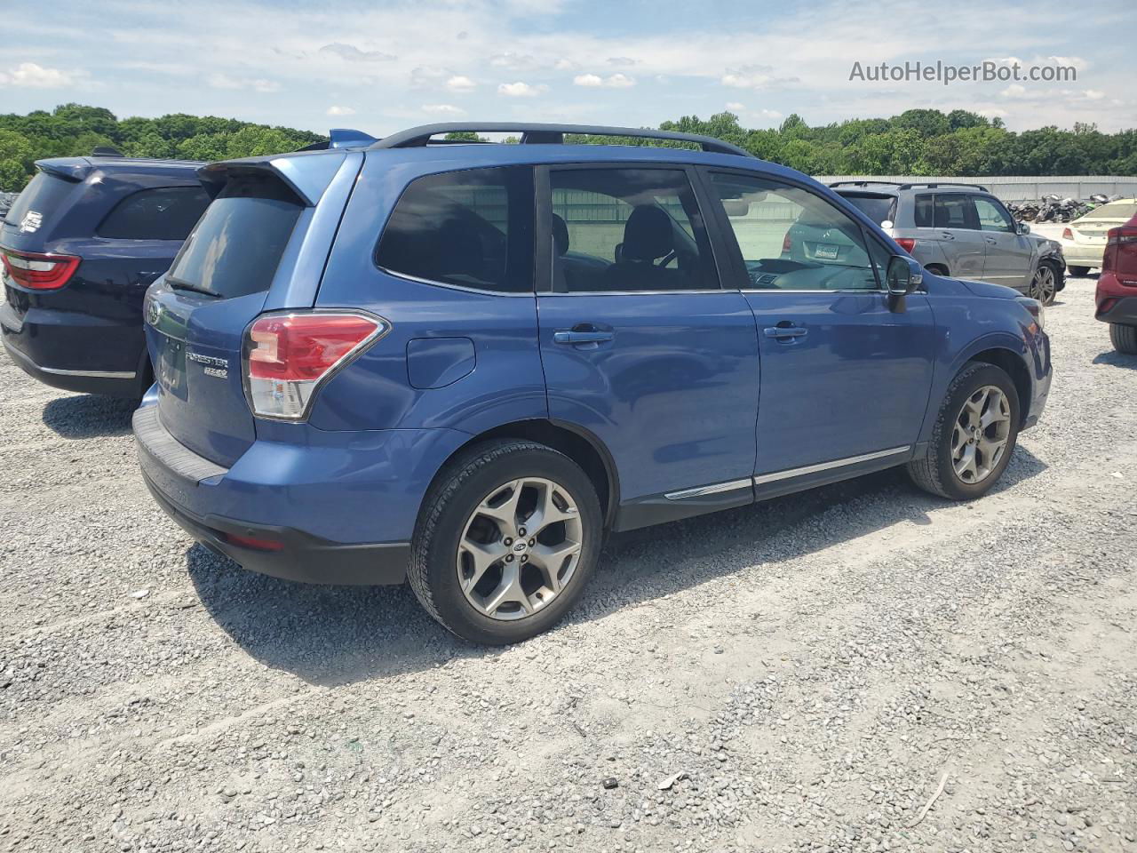 2017 Subaru Forester 2.5i Touring Blue vin: JF2SJAWC2HH442564