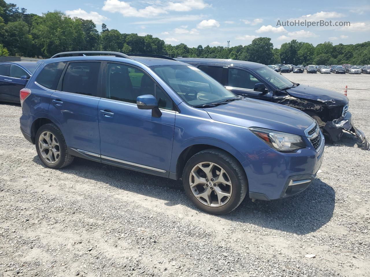 2017 Subaru Forester 2.5i Touring Синий vin: JF2SJAWC2HH442564