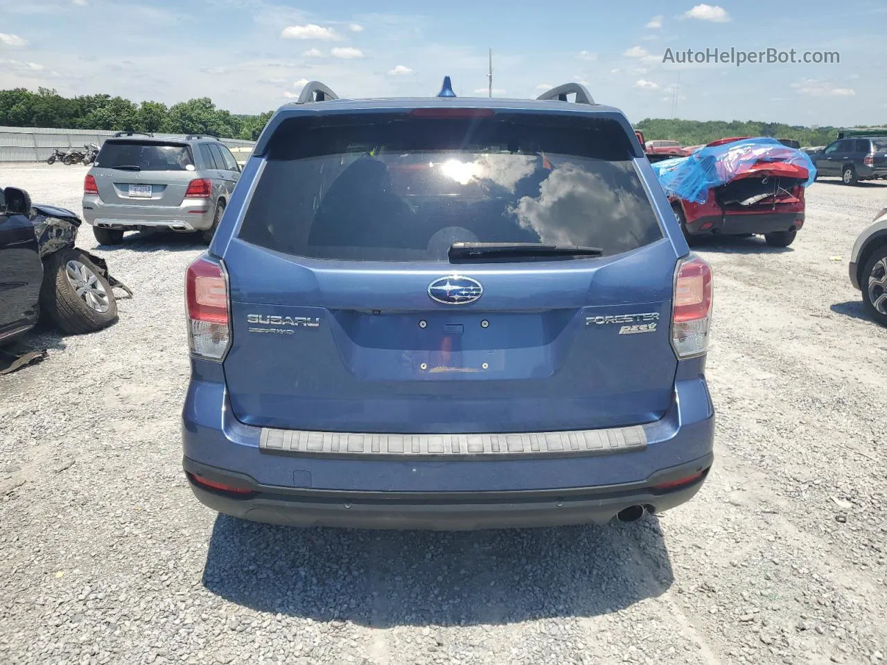 2017 Subaru Forester 2.5i Touring Синий vin: JF2SJAWC2HH442564