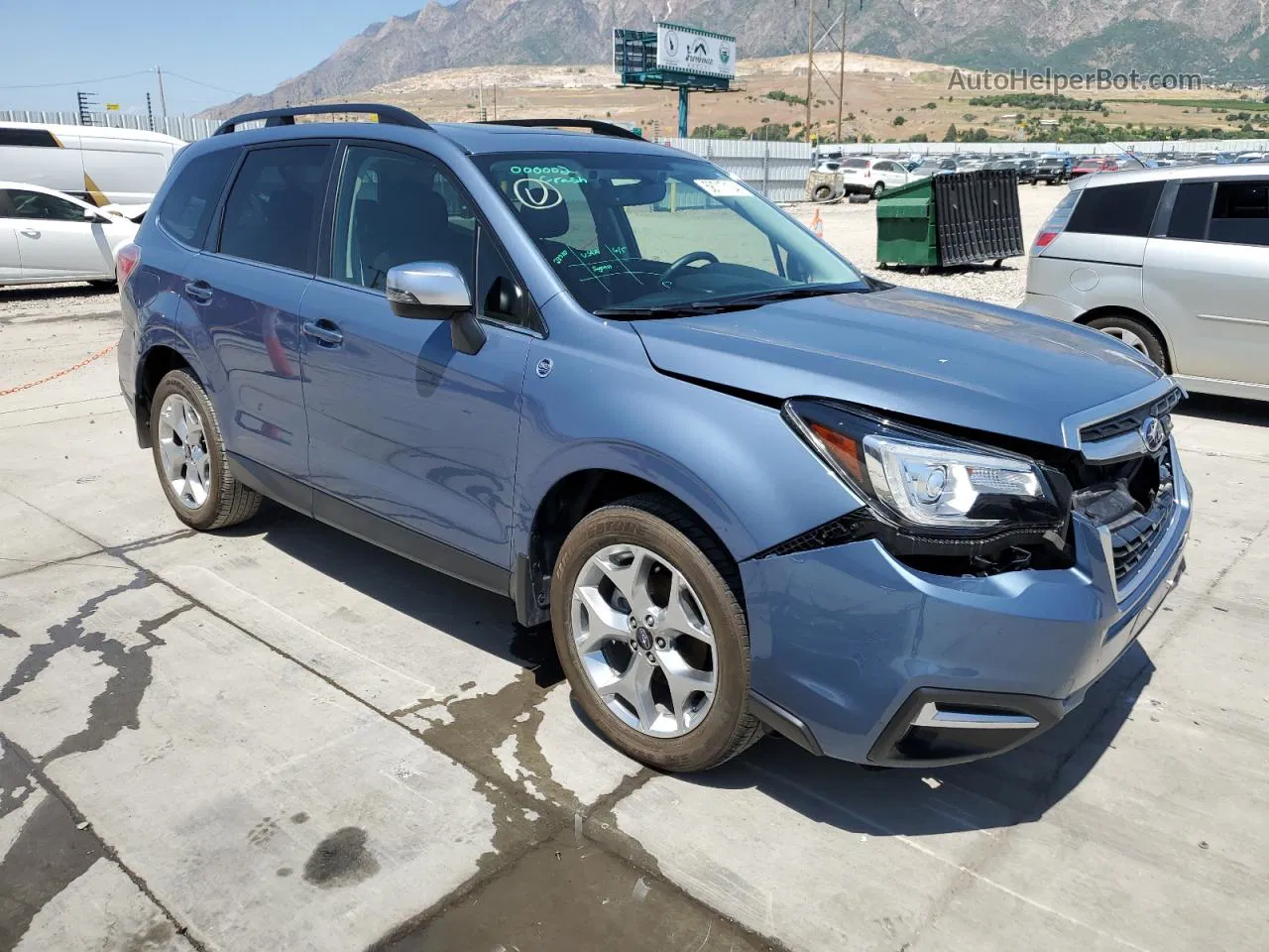 2018 Subaru Forester 2.5i Touring Blue vin: JF2SJAWC4JH534507