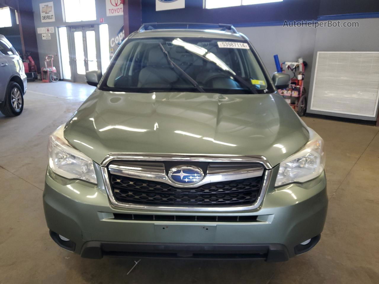 2015 Subaru Forester 2.5i Touring Green vin: JF2SJAWC6FH438739