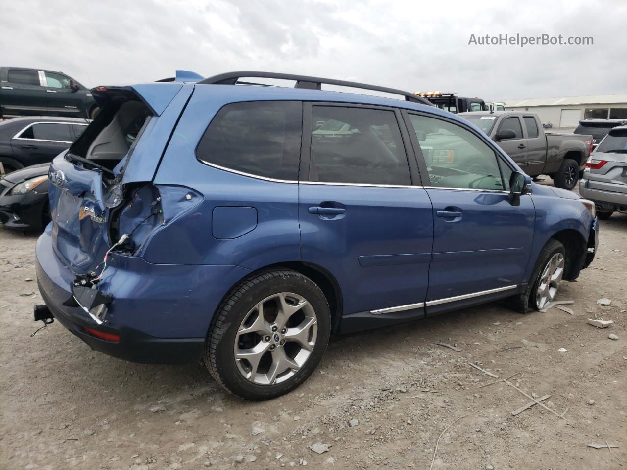 2017 Subaru Forester 2.5i Touring Синий vin: JF2SJAWC7HH575319