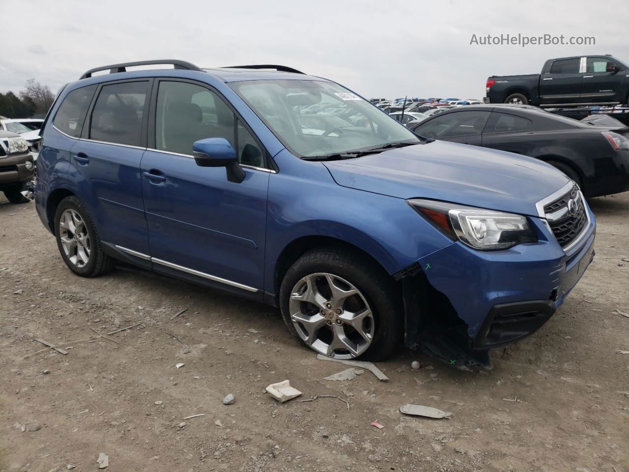 2017 Subaru Forester 2.5i Touring Синий vin: JF2SJAWC7HH575319