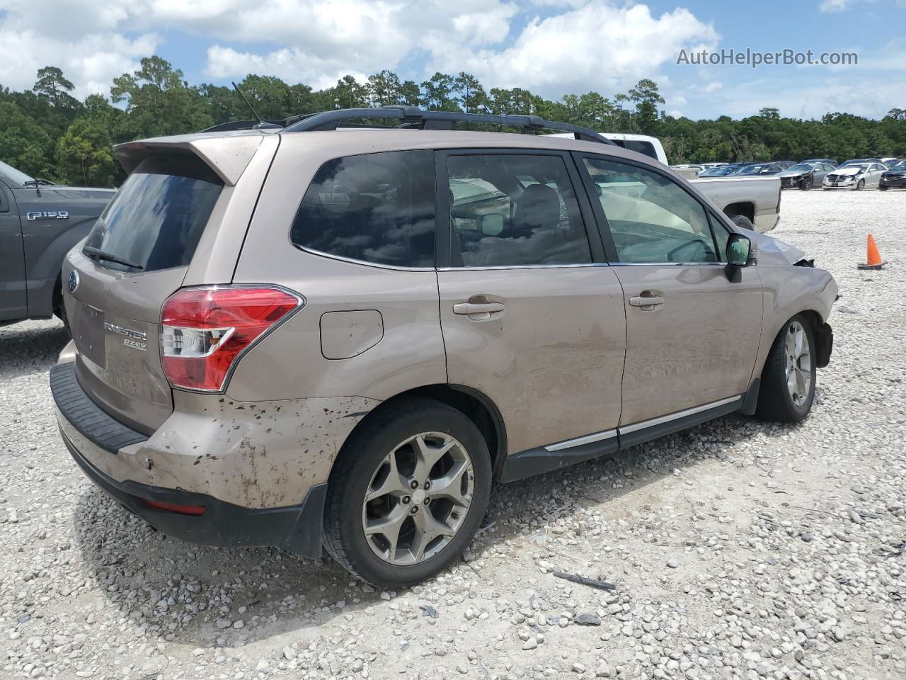 2015 Subaru Forester 2.5i Touring Желто-коричневый vin: JF2SJAWCXFH554932