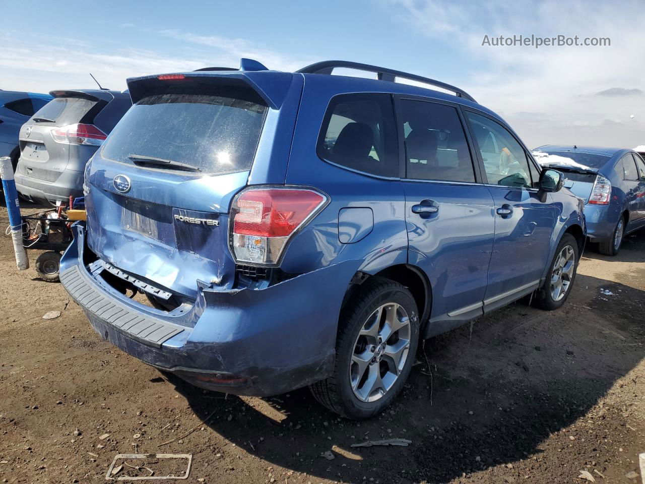 2018 Subaru Forester 2.5i Touring Синий vin: JF2SJAWCXJH536049