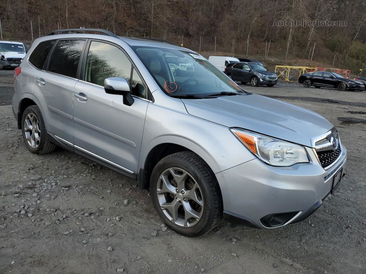 2016 Subaru Forester 2.5i Touring Silver vin: JF2SJAXC0GH540912