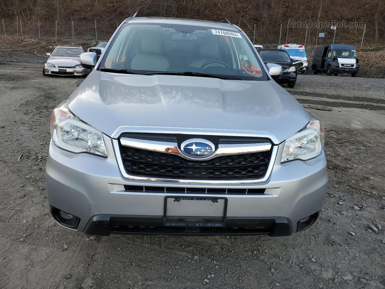 2016 Subaru Forester 2.5i Touring Silver vin: JF2SJAXC0GH540912
