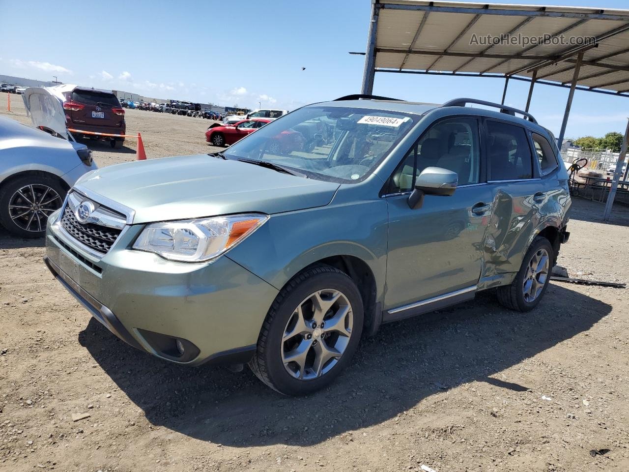 2016 Subaru Forester 2.5i Touring Teal vin: JF2SJAXC4GH455524
