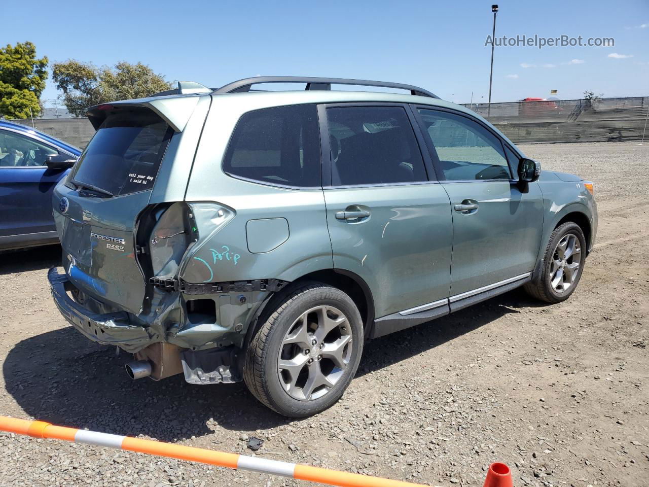 2016 Subaru Forester 2.5i Touring Teal vin: JF2SJAXC4GH455524