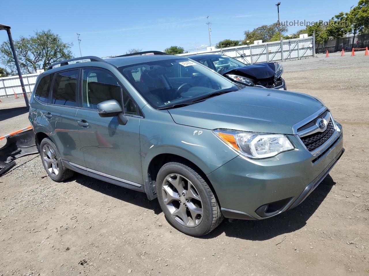 2016 Subaru Forester 2.5i Touring Teal vin: JF2SJAXC4GH455524