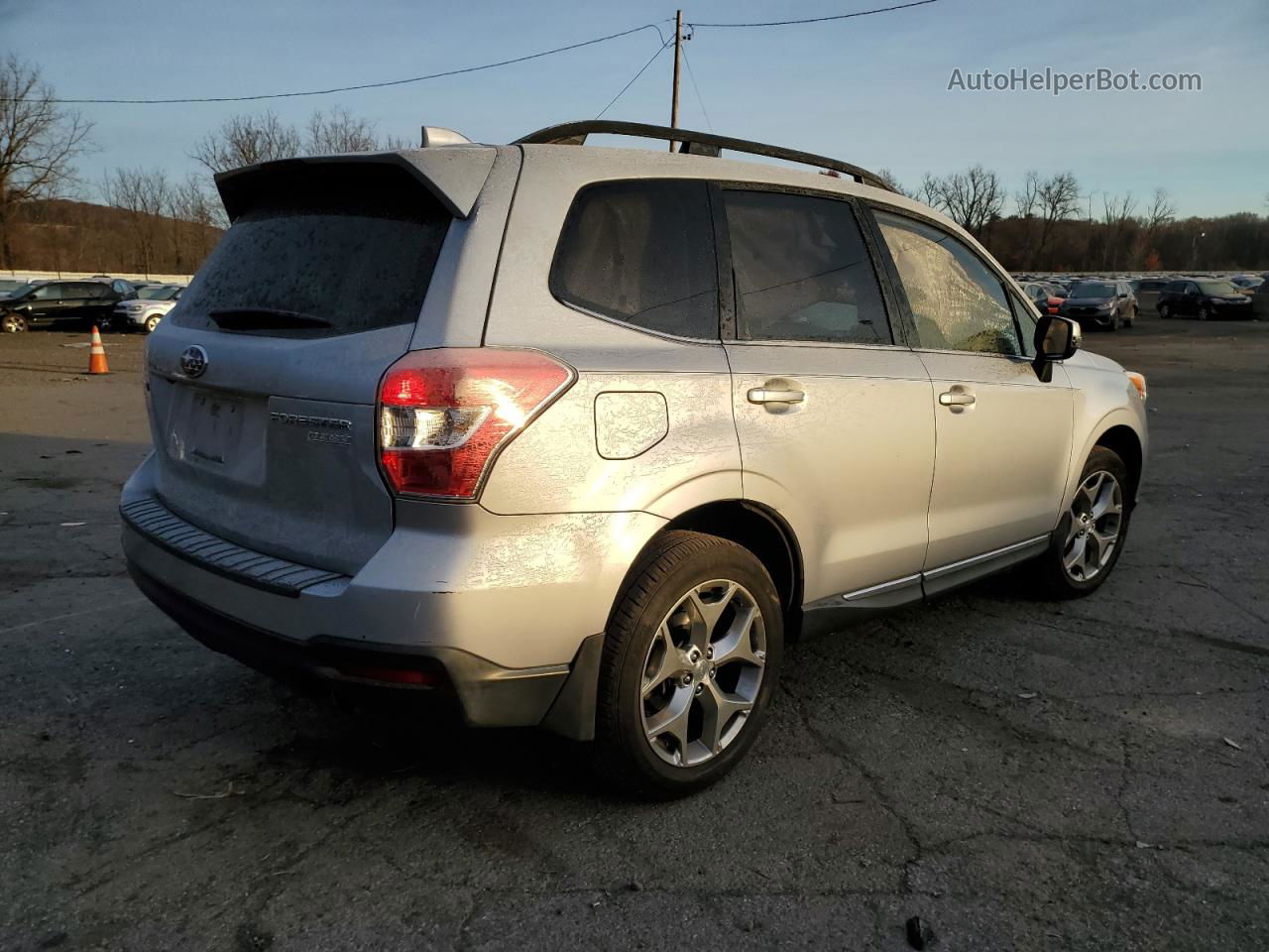 2016 Subaru Forester 2.5i Touring Silver vin: JF2SJAXC4GH541559