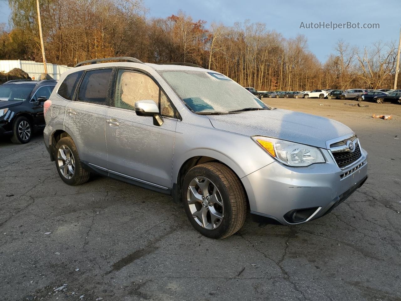 2016 Subaru Forester 2.5i Touring Silver vin: JF2SJAXC4GH541559