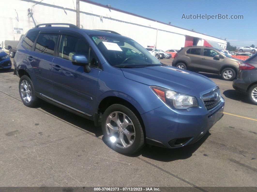 2016 Subaru Forester 2.5i Touring Blue vin: JF2SJAXC5GH532174