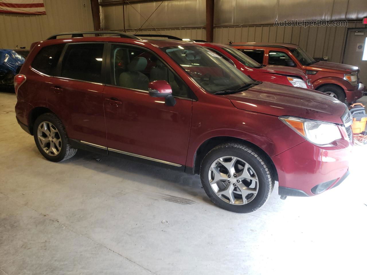 2016 Subaru Forester 2.5i Touring Red vin: JF2SJAXC6GH523869