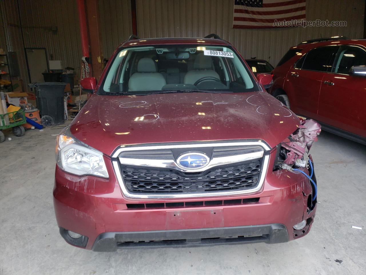 2016 Subaru Forester 2.5i Touring Red vin: JF2SJAXC6GH523869