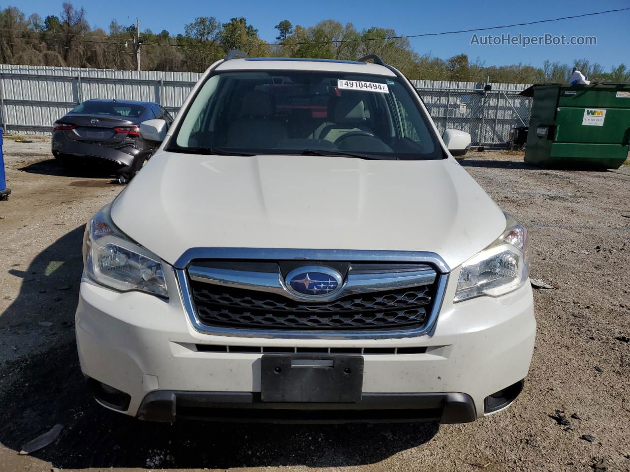 2016 Subaru Forester 2.5i Touring White vin: JF2SJAXC7GH516218