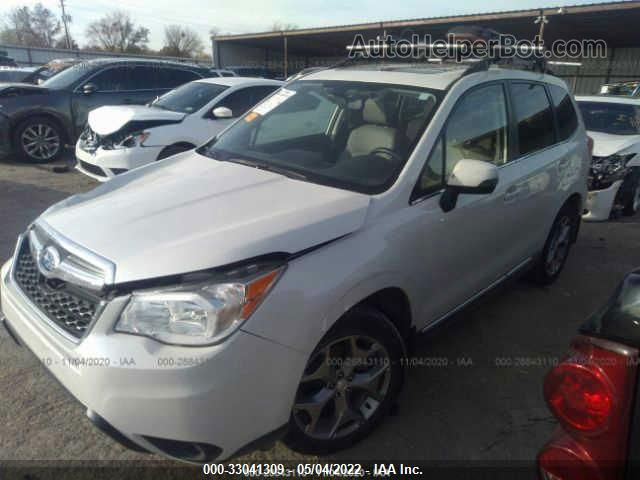 2016 Subaru Forester 2.5i Touring White vin: JF2SJAXC7GH537473