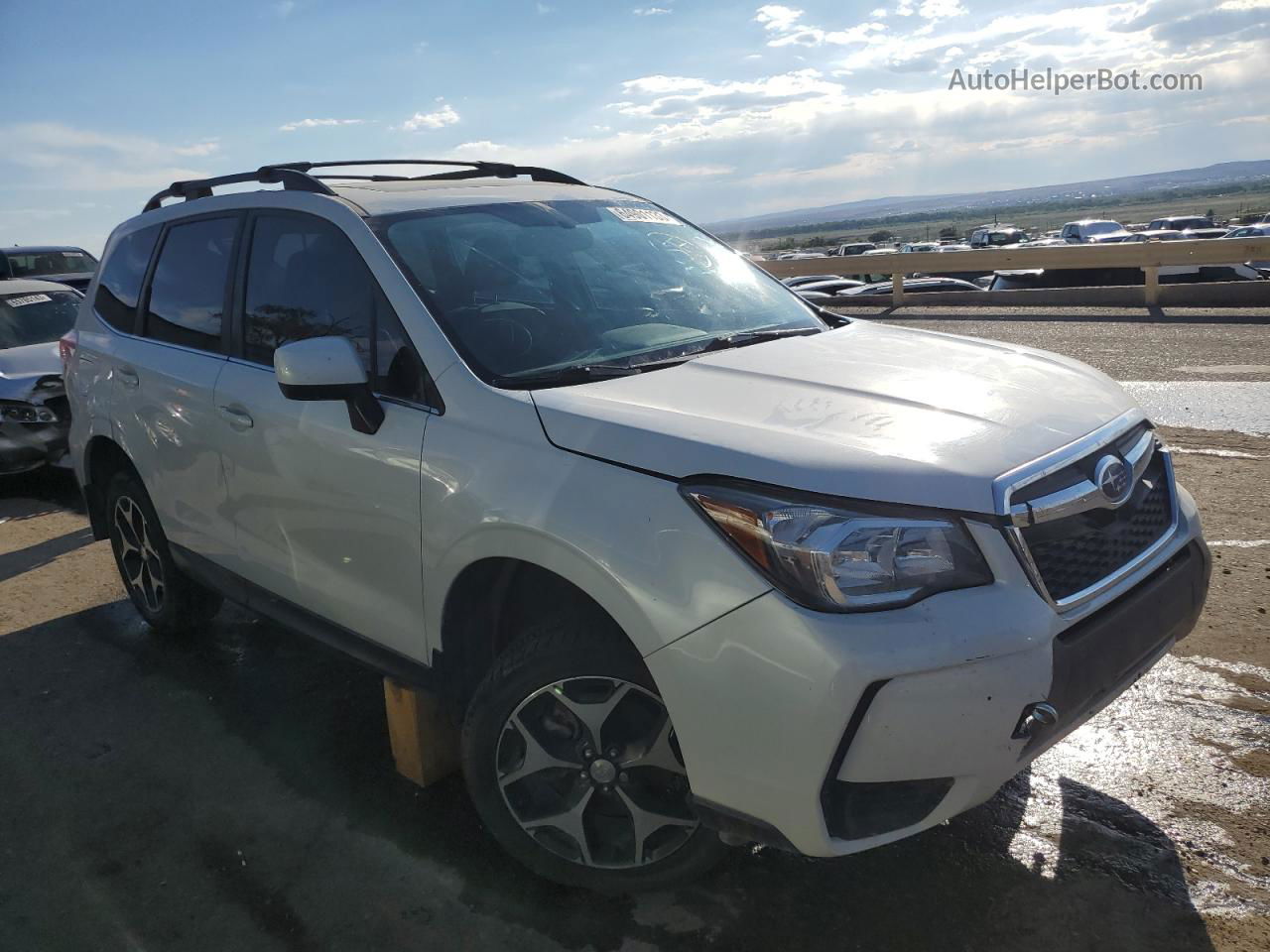 2016 Subaru Forester 2.0xt Premium White vin: JF2SJGDC1GH407941