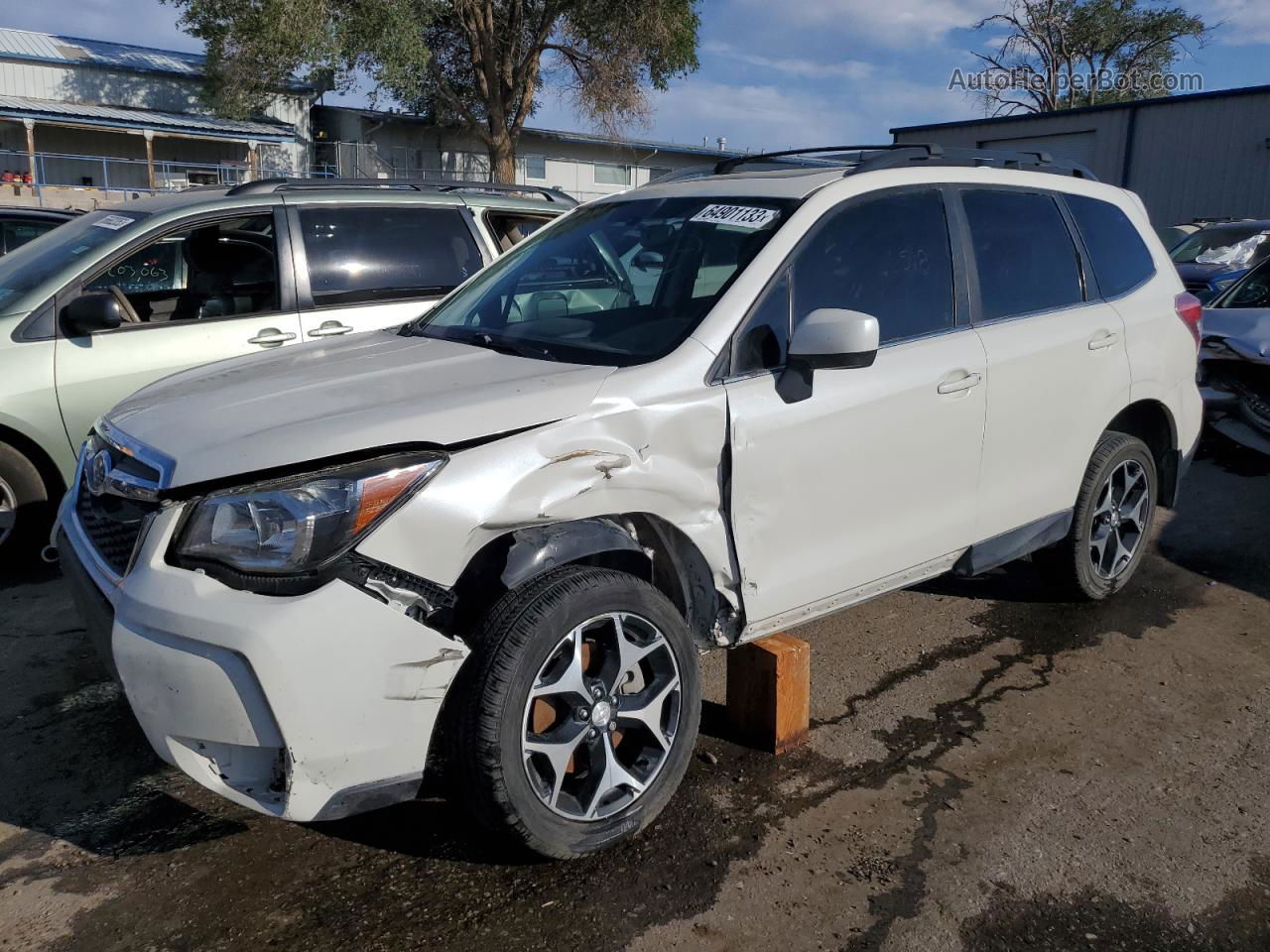 2016 Subaru Forester 2.0xt Premium White vin: JF2SJGDC1GH407941