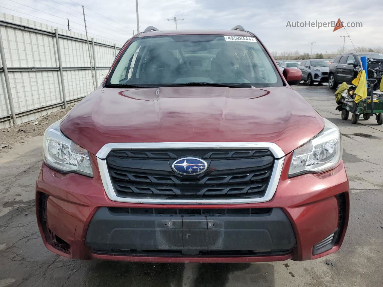 2017 Subaru Forester 2.0xt Premium Burgundy vin: JF2SJGEC1HH510356