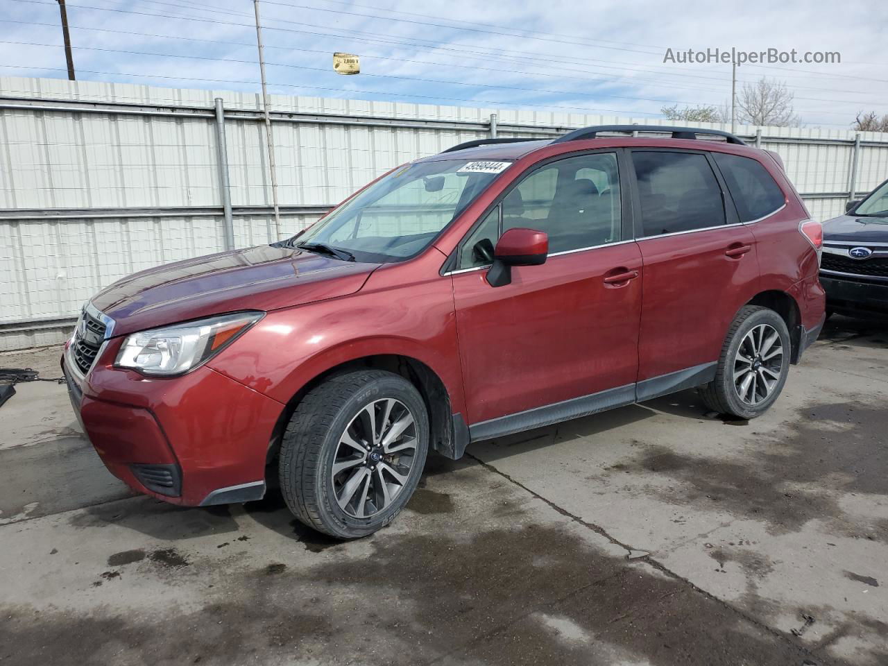 2017 Subaru Forester 2.0xt Premium Burgundy vin: JF2SJGEC1HH510356