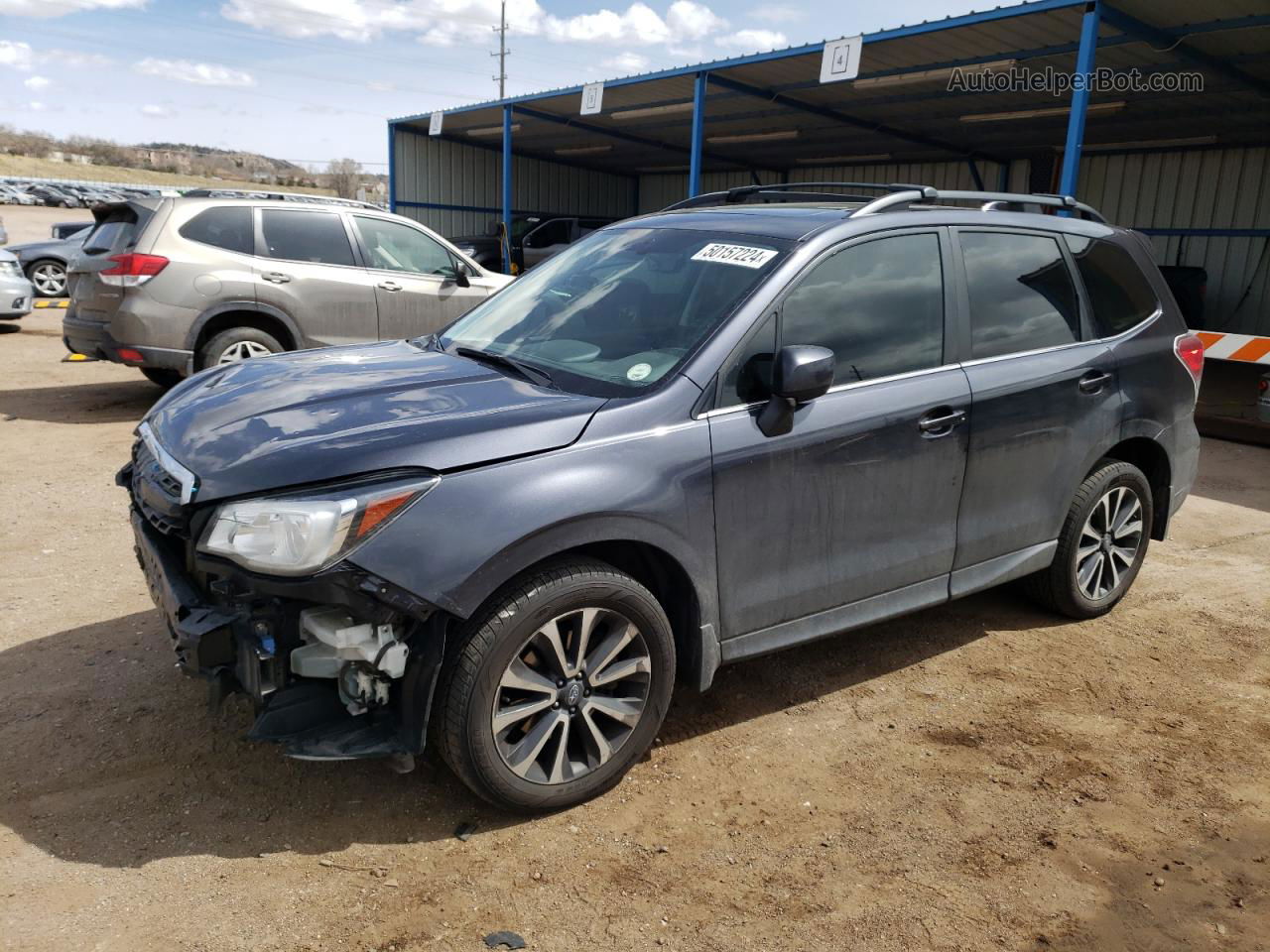 2017 Subaru Forester 2.0xt Premium Gray vin: JF2SJGEC5HH528794