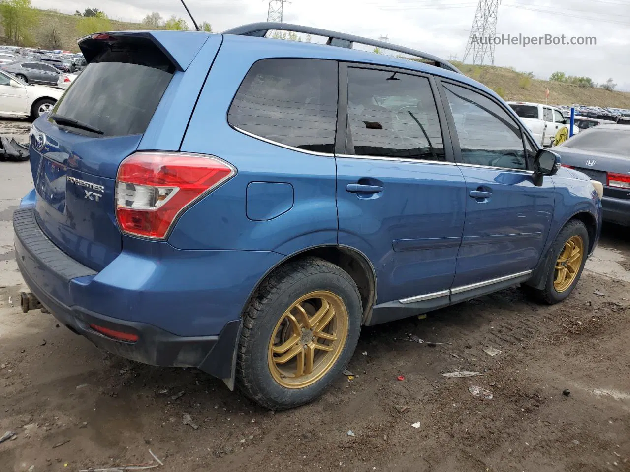 2015 Subaru Forester 2.0xt Touring Blue vin: JF2SJGUC2FH470299