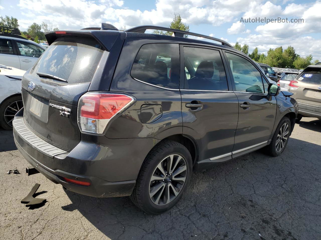 2018 Subaru Forester 2.0xt Touring Gray vin: JF2SJGWC8JH421243