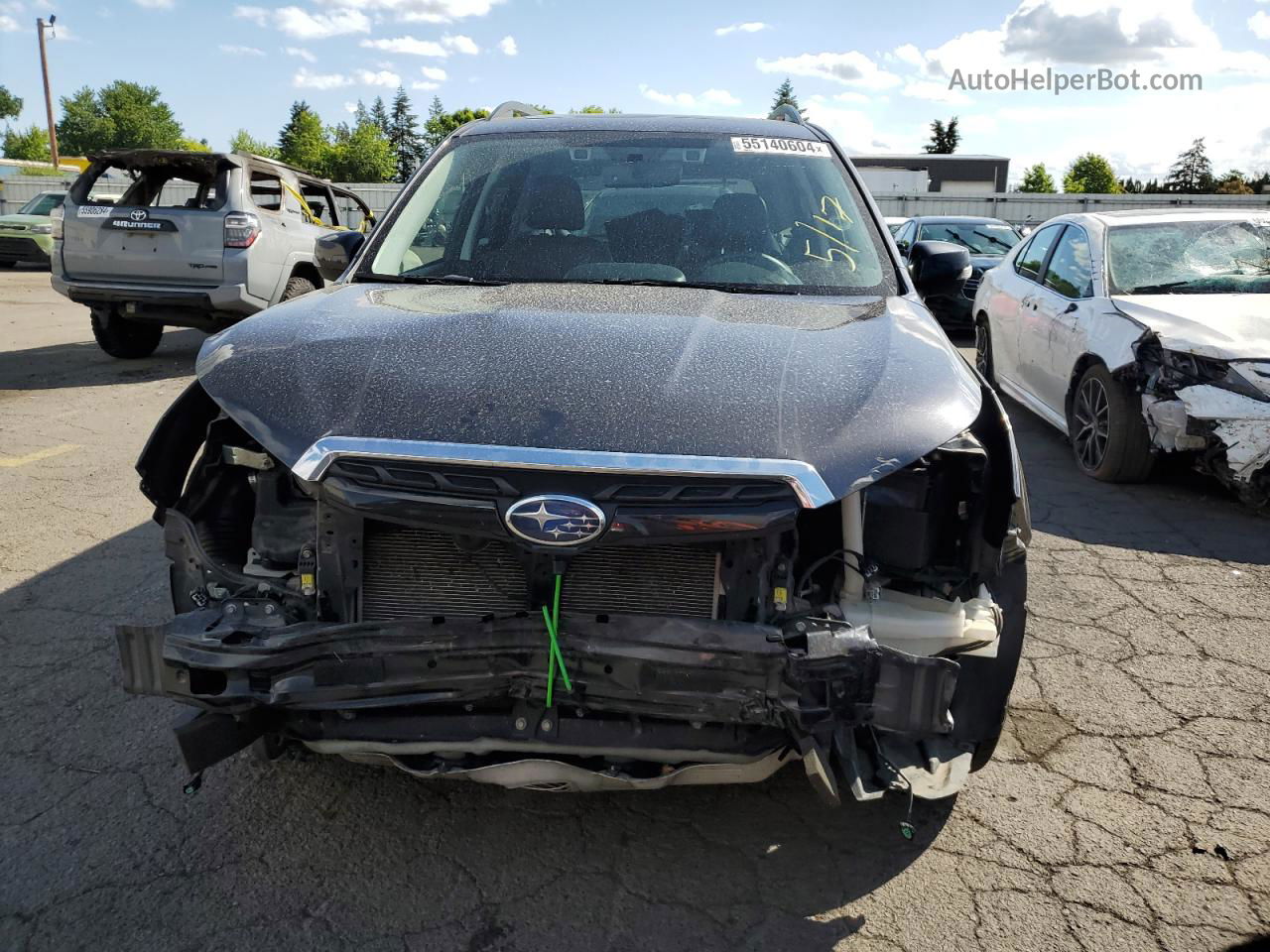 2018 Subaru Forester 2.0xt Touring Gray vin: JF2SJGWC8JH421243