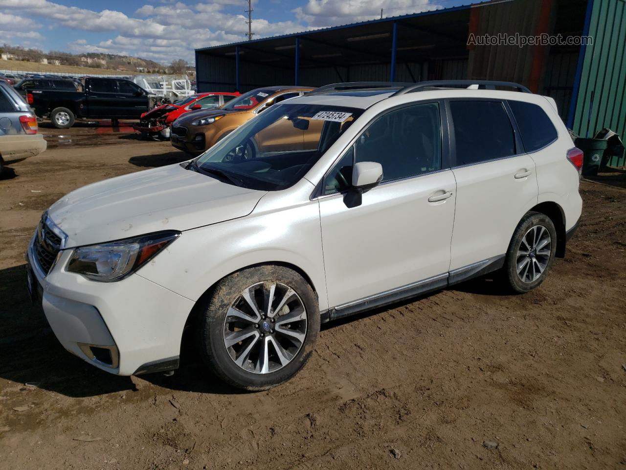 2018 Subaru Forester 2.0xt Touring White vin: JF2SJGWC9JH618468